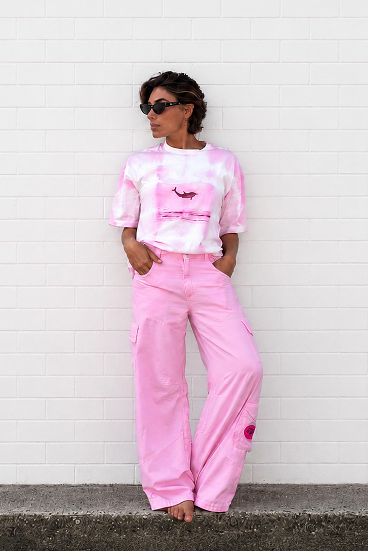 PINK CARGO PANTS