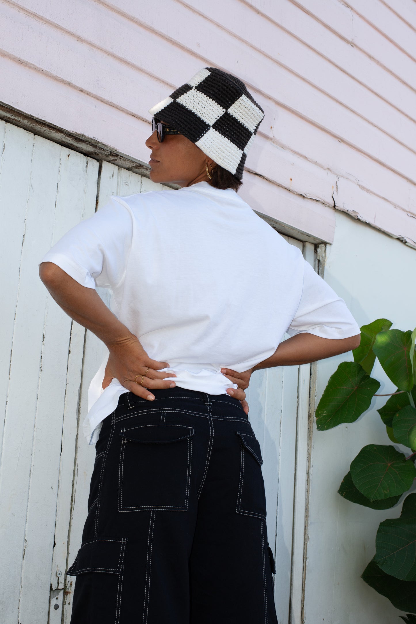 BLACK CARGO PANTS