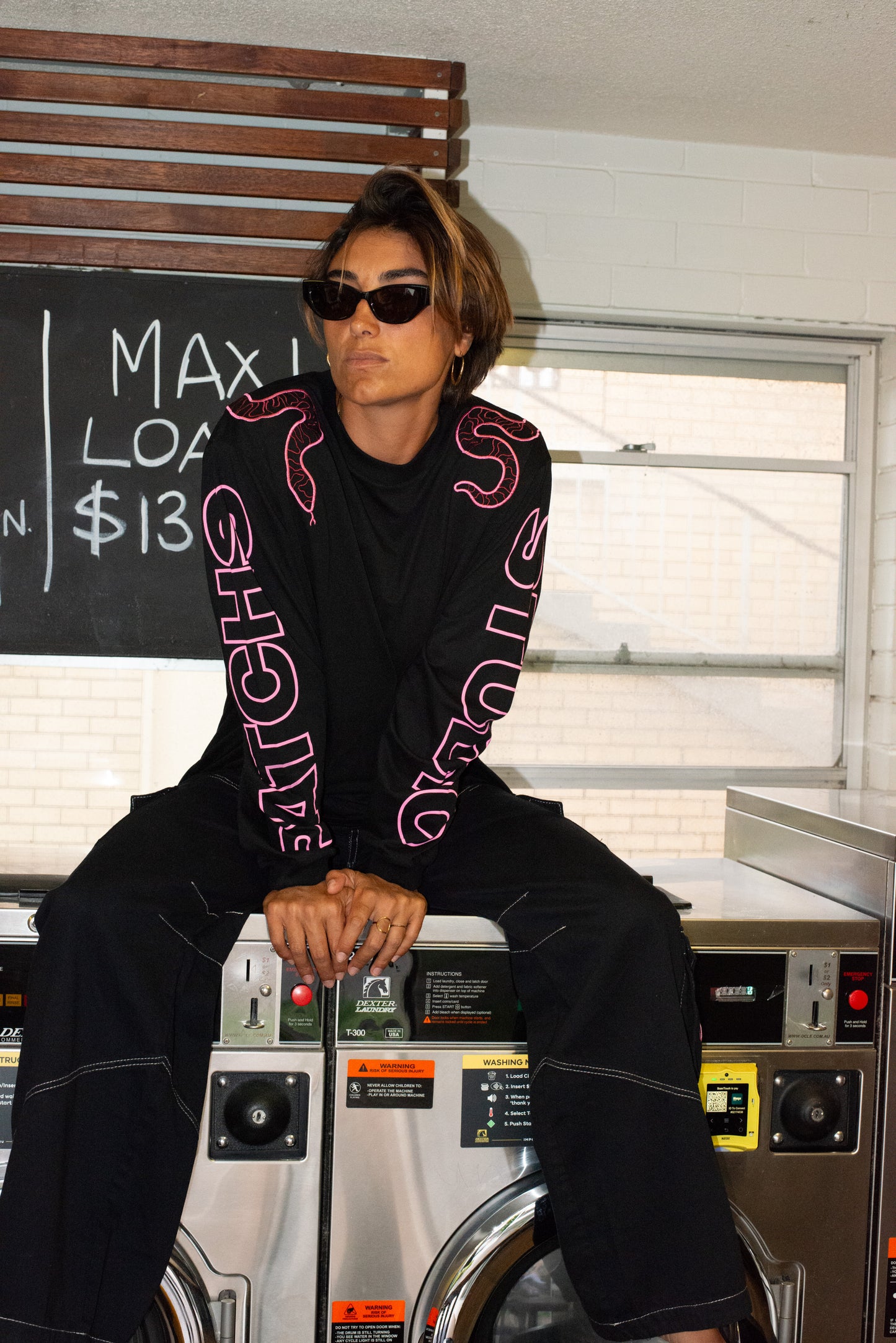 BLACK CARGO PANTS