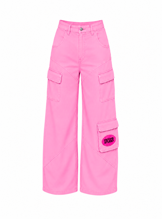 PINK CARGO PANTS